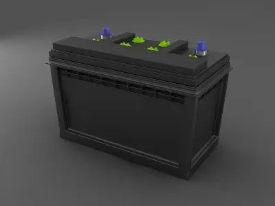Lead-acid battery storage battery lithium battery 3D model