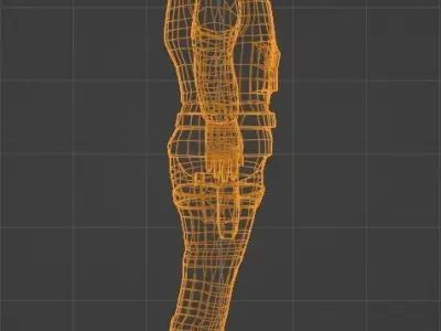 Military Soldier Rigged Low-Poly Free low-poly 3D model