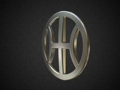 hybrid kinetic logo 3D model