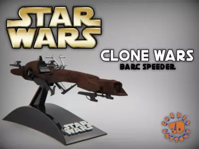 Barc Speeder - Clone Wars 3D print model