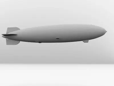 Airship zeppelin 3D model