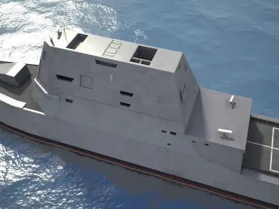 USS Zumwalt DDG-1000 3D model