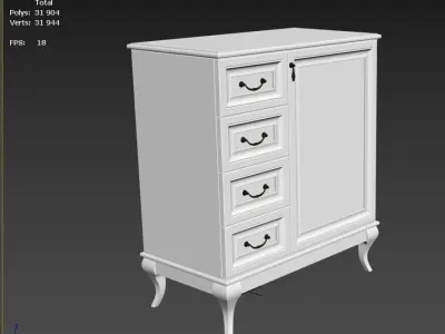 Chest of Drawers Free 3D model buy