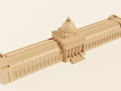 Bavarian State Chancellery 3D print model