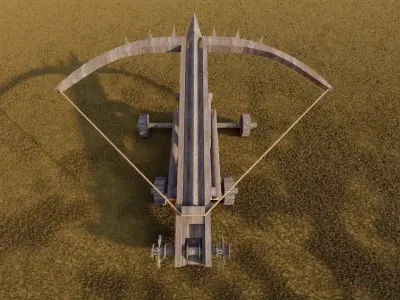 Medieval Ballista 3D model