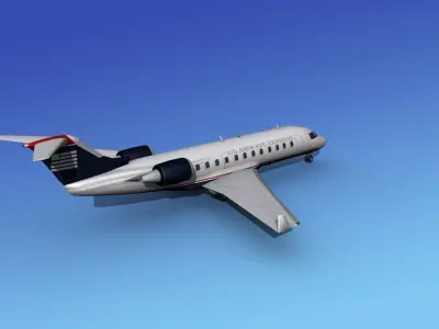 Canadair CRJ200 US Air Express 3D model