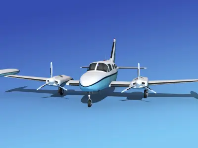 Cessna 421 Golden Eagle V18 3D model