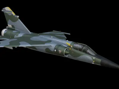 Dassault Mirage F1 Low-poly 3D model