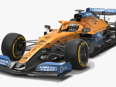 McLaren F1 MCL35 Formula 1 Season 2020 Livery Update 3D model