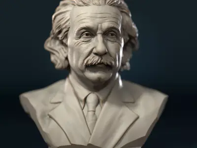 Albert Einstein 3D print model