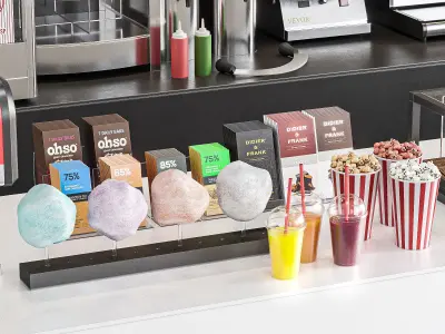 Cinema Restaurant equipment 3D model