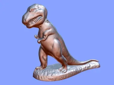 Plastic T-REX souvenir TOY - 3d SCAN Free 3D model