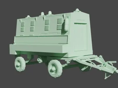 RAF Houchin Mk5 Ground Power Unit 3D print model