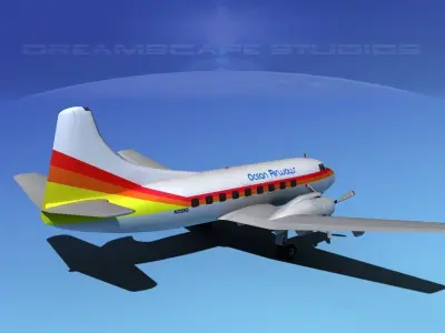 Martin 202 Ocean Airways 3D model