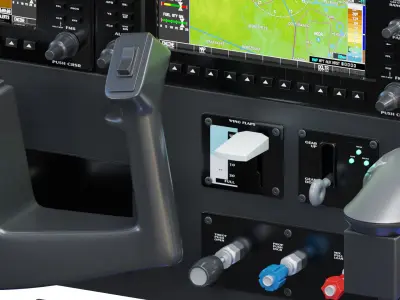 Flight simulator 3D model