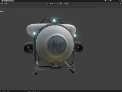 OceanGate Titan submersible 3D model
