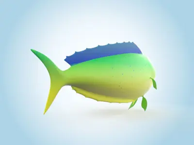 Mahi-mahi 3D model