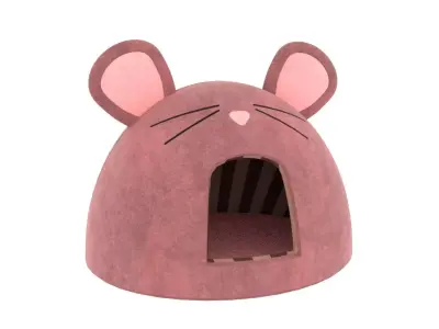 Mouse Meow Hut Cat Hut Cat Tent Red 3D model