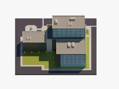 Office Building 02 Low-poly 3D model