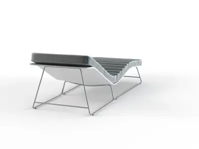 Lounger Fabric 3D model