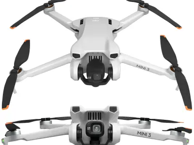 drone dji mini 3 3D model