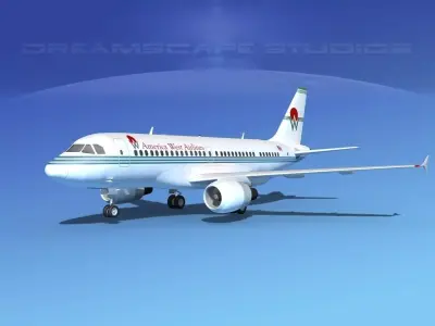 Airbus A319 America West Airlines 3D model