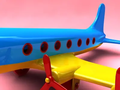 Toy airplane 3D model