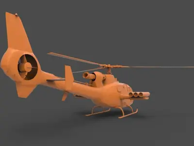 SA 342 3D print model