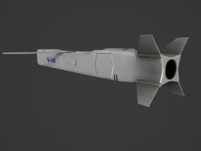 X-69 Cruise Missile Low-poly 3D model