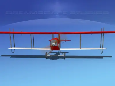 Curtiss JN-2 Jenny V12 3D model