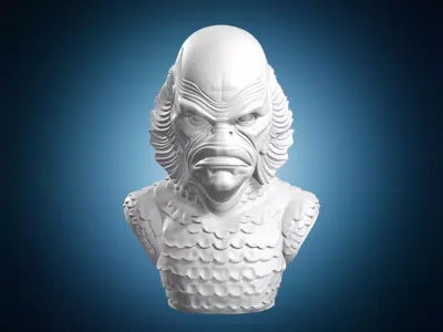 Creature from the Lagoon Bust 3D print model