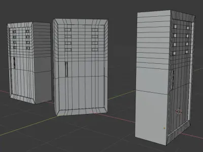 Fuse Box Low Poly Low-poly 3D model