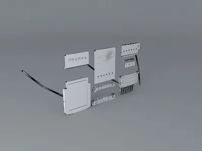 Guitar bridges Free 3D model
