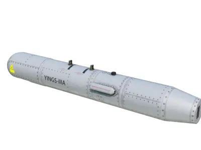 Chinese YINGS-IIIA Integrated Multi-Sensor Targeting Pod Low-poly 3D model