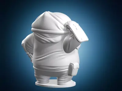 Astronaut Bard League of Legends Statue 3D print model