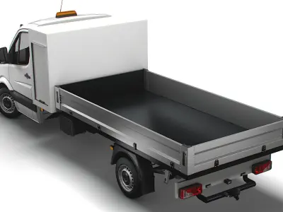 Dodge Sprinter Single Cab Tipper Toolpod 2009 3D model