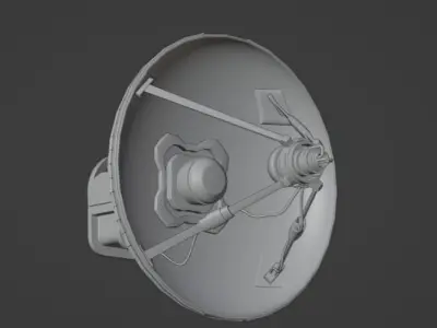 Radar Dish Model 3D model