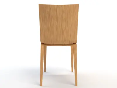 Wooden Chair 3D model 9