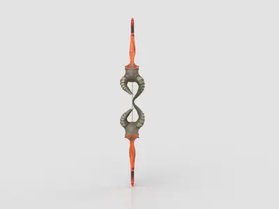 stylised bow 3D model