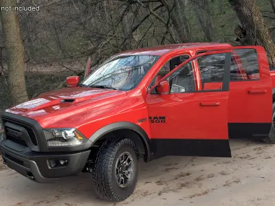 Dodge Ram 1500 Pickup Truck Rigged for Maya 3D model