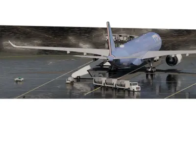 ITA AIRWAYS A350 900 3D model