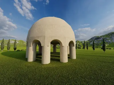 Parthenon Temple-Historical Greek Temple 3D model