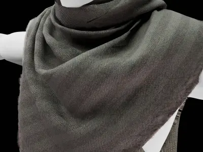 Military clothes Low-poly 3D model