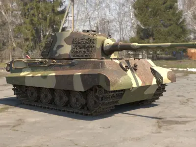 King Tiger Tank  3D model