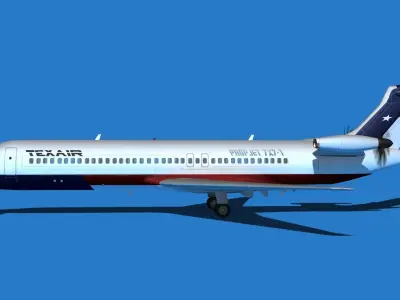 Boeing 7X7-1 Jet Fan V108 3D model