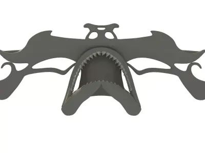 Hammerhead Shark Skull 3D model