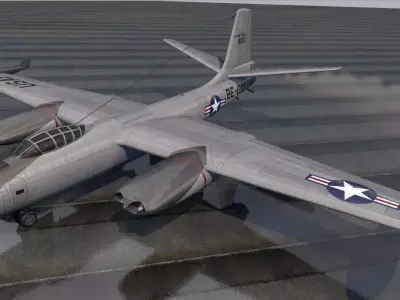 North American B-45 Tornado 3D model