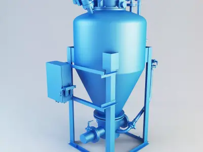 Slave conical pump Low-poly 3D model