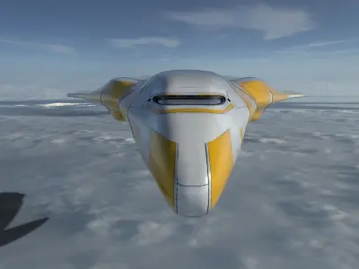Freight Spaceship 3D model