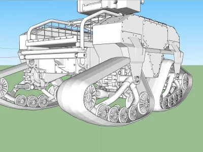 Unmanned Ground Attack vehicle - UGAV MUTT - J5 INTEGRATOR ARGO 3D model